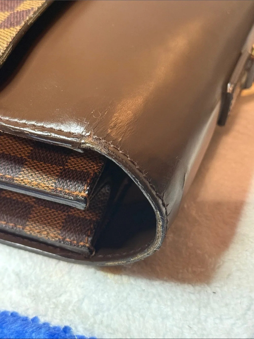 Louis Vuitton Unisex Altona GM Brown Damier Canvas Shoulder Briefcase